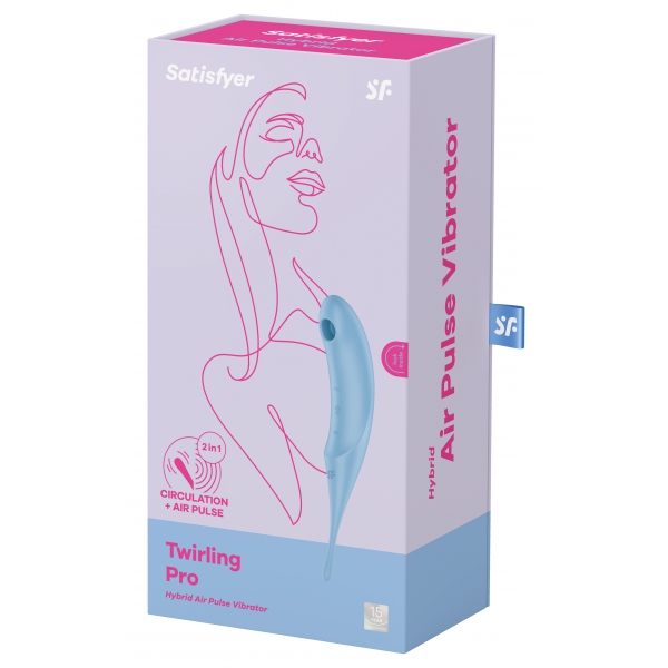 Stimolatore del clitoride Twirling Pro Blu