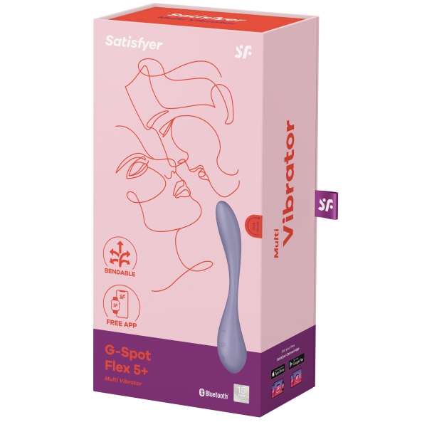 G-Spot Flex 5+ Satisfyer Connected Vibrator Paars