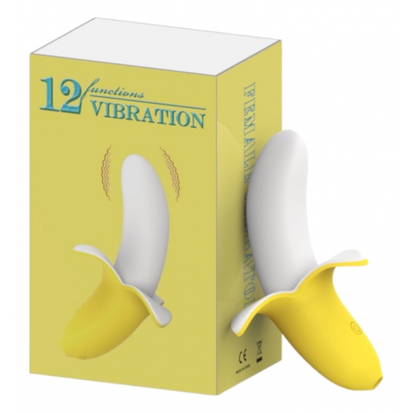 Dildo vibrante Hola Banana 8 x 3 cm