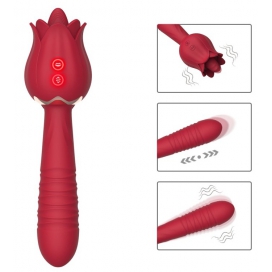MyPlayToys Stimulateur de clitoris et Point G Rose Licky