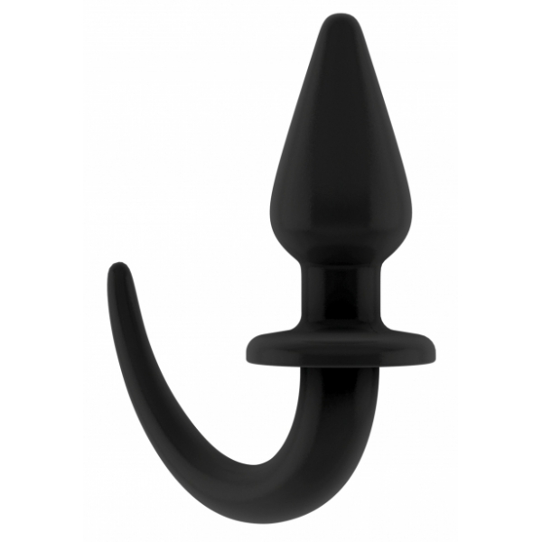 Puppy Dog Tail Plug 9 x 4cm Black