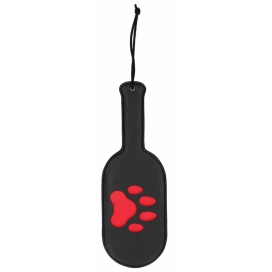Ouch! Puppy Play Paddle Paw 33cm Schwarz-Rot