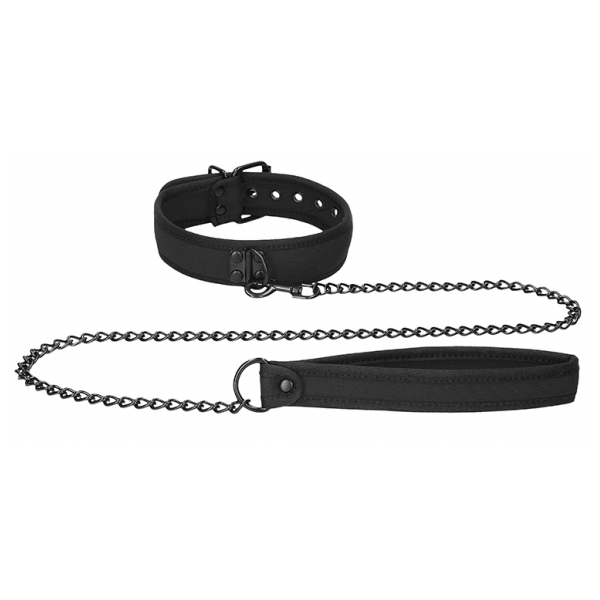 Ouch Puppy Neoprene Collar Black