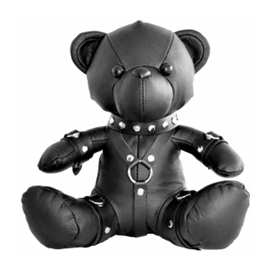 Leren beer Bendy De Bdsm Teddybeer Zwart