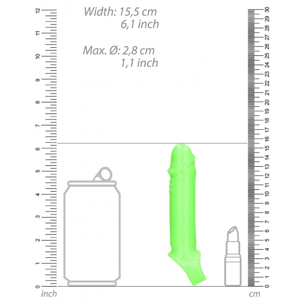 Thin Glow penis sheath 11 x 3cm