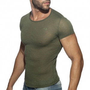 Addicted Thin Flame Khaki T-shirt