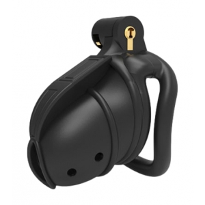 CockLock Stegosaurus Plastic Chastity Cage BLACK BENT