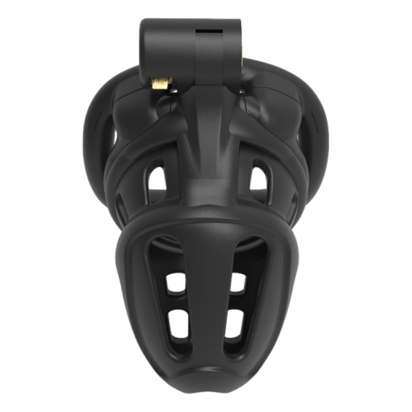 Armor Plastic Chastity Cage BLACK BENT