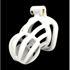 Narra Gabbia di castità 8 x 3,6 cm Bianco