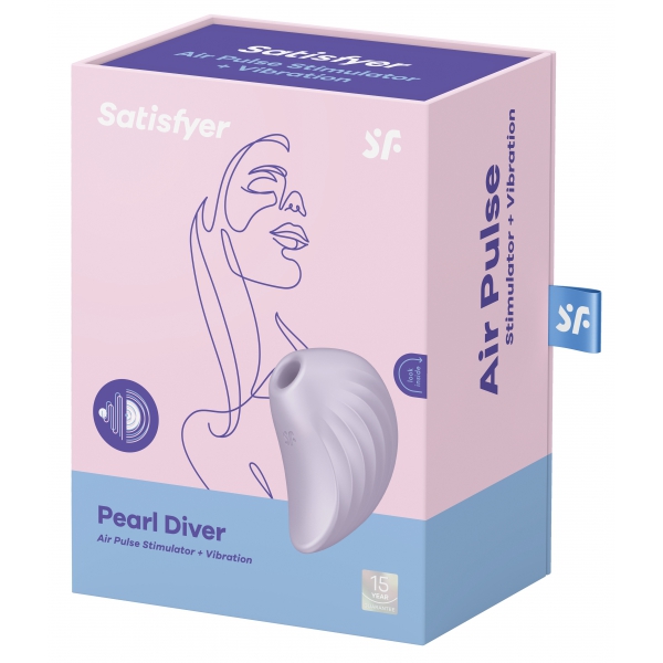 Pearl Diver Satisfyer Paarse Clitorisstimulator