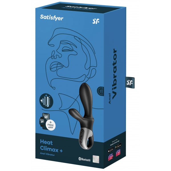 Stimulateur de prostate connecté Heat Climax + Satisfyer 11 x 3.5cm