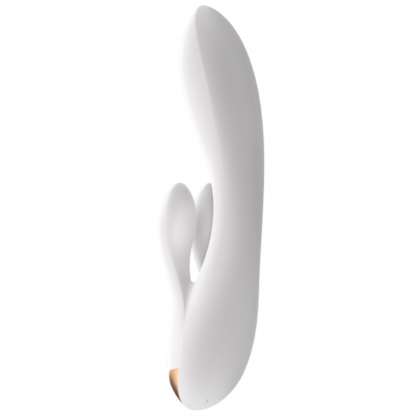 Vibro Rabbit Connected Double Flex Satisfyer 20cm Branco