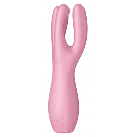 Satisfyer Estimulador de Clitoris 3 Satisfeitos 14cm Rosa