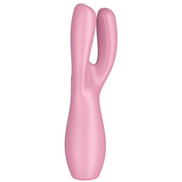 Estimulador de Clitoris 3 Satisfeitos 14cm Rosa