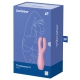 Stimolatore clitorideo Threesome 3 Satisfyer 14cm rosa