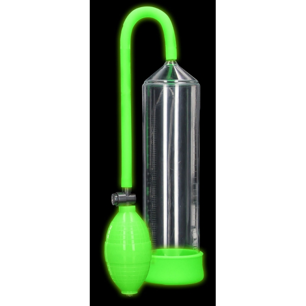 Phosphoreszierende Penispumpe Glow Pump 20 x 5.5cm