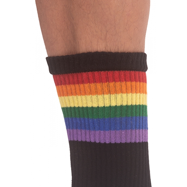 Schwarze Socken PRIDE GYM Rainbow