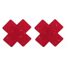 Selbstklebende Brustabdeckungen X Cover Taboom Rot