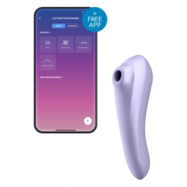 DUAL PLEASURE Connected Clitoral Stimulator Purple