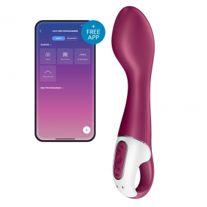 Satisfyer Satisfacedor de Puntos Calientes Vibro Conectado 20cm Púrpura