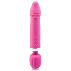 Bacchetta Vibro Double Fun 17,5 x 4,5 cm rosa