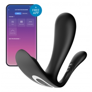 Satisfyer Estimulador Top Secret+ Satisfyer Connected Stimulator 9 x 3cm Preto