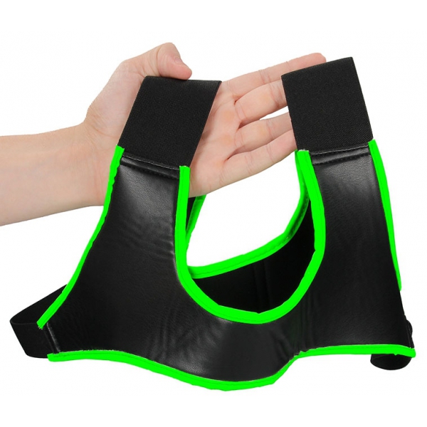 Arnés de neopreno para hombros Glow Negro-Verde neón