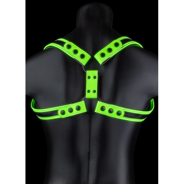 Arreios Glow Harness Sling Preto-Neon Verde