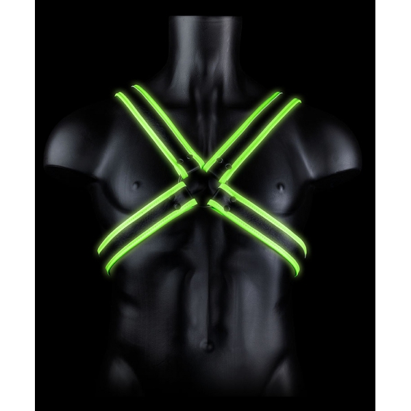 Cross Glow Harness Black-Green Neon