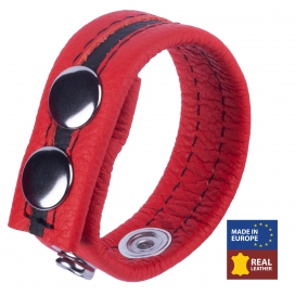 Leather Cockring Tippy Red