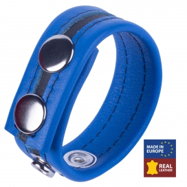 Leather Cockring Tippy Blue