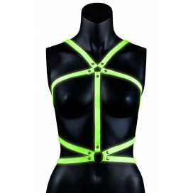 Ouch! Glow Harnais phosphorescent Body Harness Glow