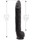 Consolador XXL Dick Rambone 34 x 6,4 cm Negro