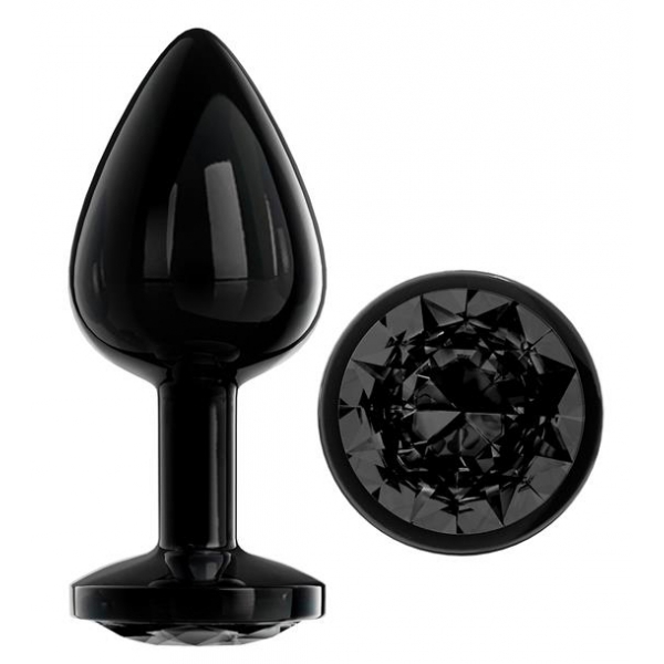 AfterDark Jewel Plug M 7 x 3.3cm Black