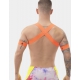 Arnês Elástico Leonsh Orange Neon Elastic Harness