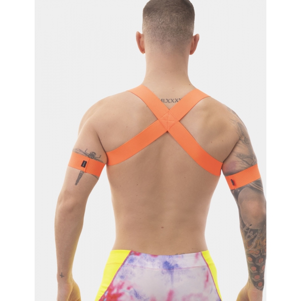 Arnês Elástico Leonsh Orange Neon Elastic Harness