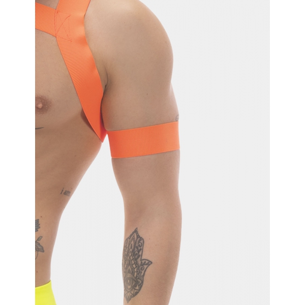 Leonsh Orange Neon Armbands