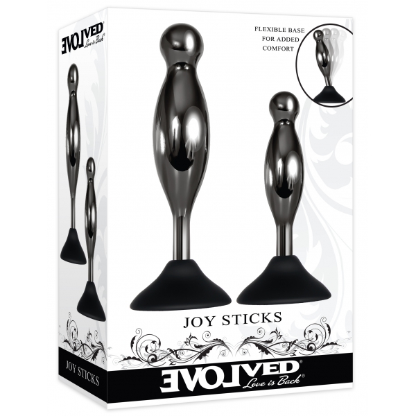 Set van 2 Joy Sticks Evolved metalen pluggen