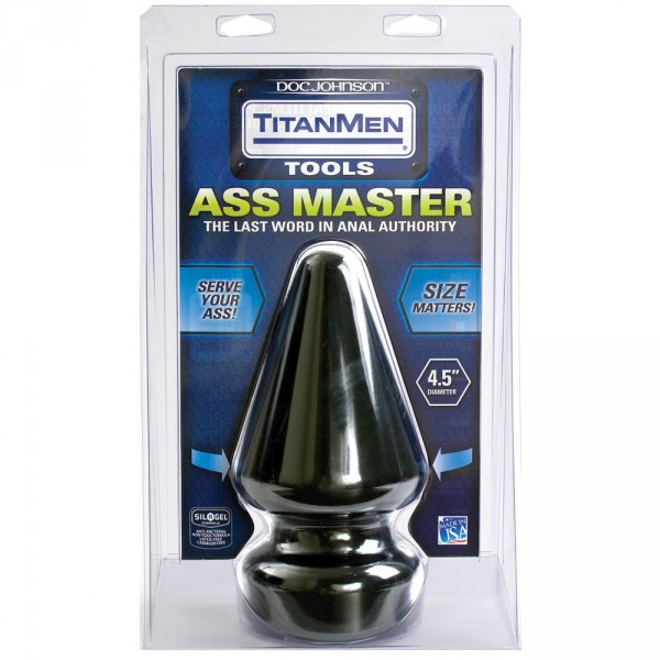 Butt Plug Ass Master 20 x 12 cm Nero