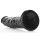 Dildo sottile RealRock 15,5 x 3,8 cm nero