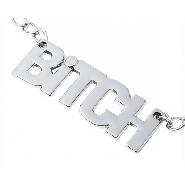 Nipple Clamp With Chain - Bitch