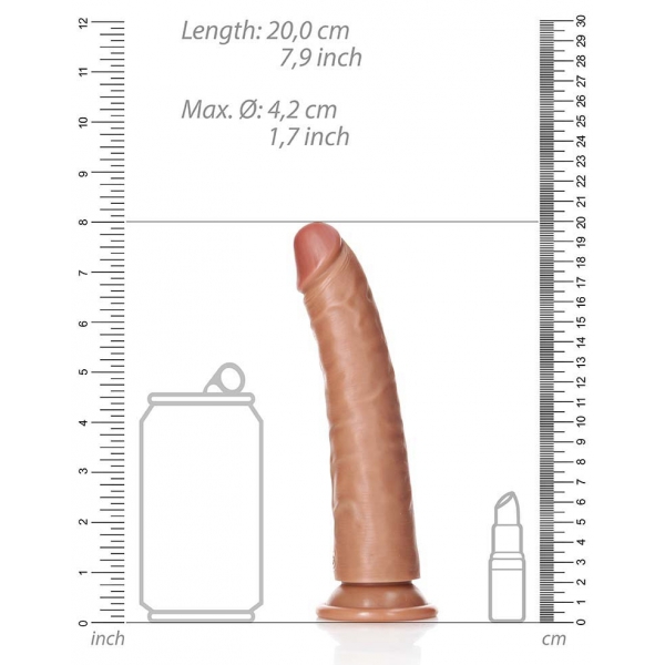 Realistischer Slim Dildo RealRock 18 x 4.2cm Latino Dildo