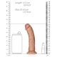 Realistischer Dildo Little Curved RealRock 15.5 x 4cm Latino