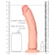 Dildo RealRock Mega Curvo 25 x 5,6 cm