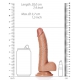 Dildo curvo realistico Kurt 15 x 3,7 cm Latino