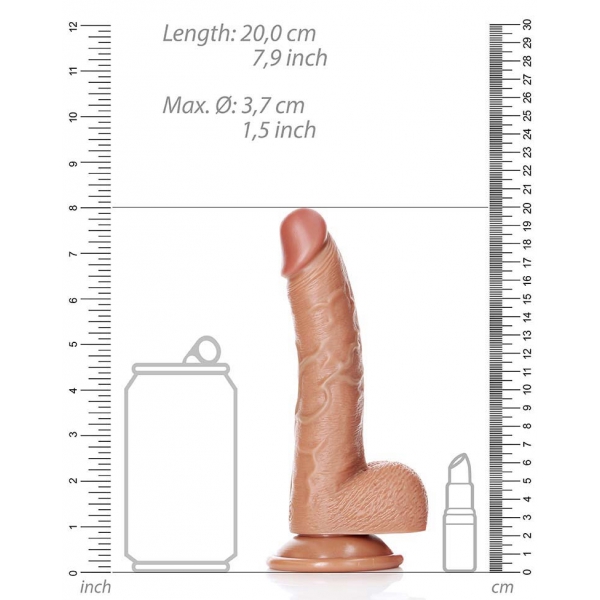 Dildo curvo realistico Kurt 15 x 3,7 cm Latino