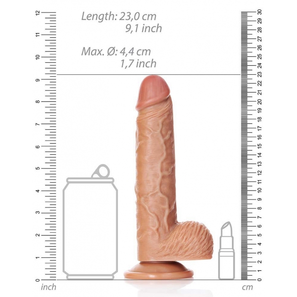 Dildo Envy Straight RealRock 17 x 4,4 cm Latino