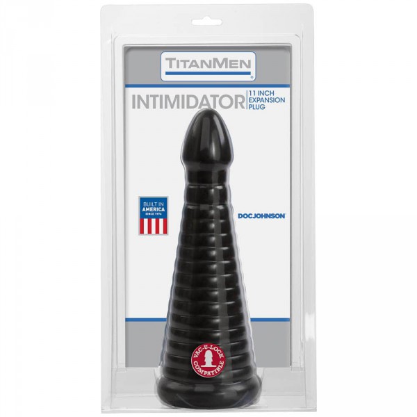 Consolador XXL Intimidator TitanMen 25 x 9 cm Negro