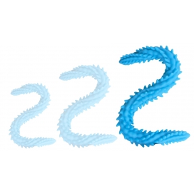 Barbed 24 inch Silicone Butt Plug L BLUE