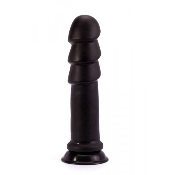 Anaal Rimpels Dildo XXL 26 x 6,5 cm Zwart